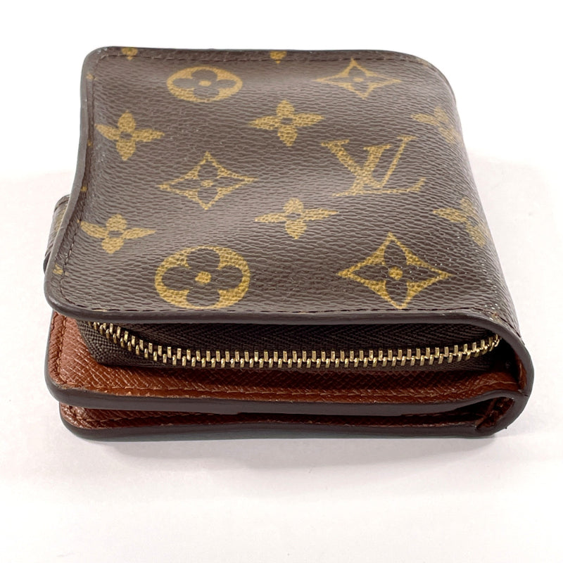 LOUIS VUITTON wallet M61667 Compact zip Monogram canvas Brown Women Used