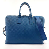 LOUIS VUITTON Business bag N41328 Porto Documents Jules Damier Infini blue mens Used