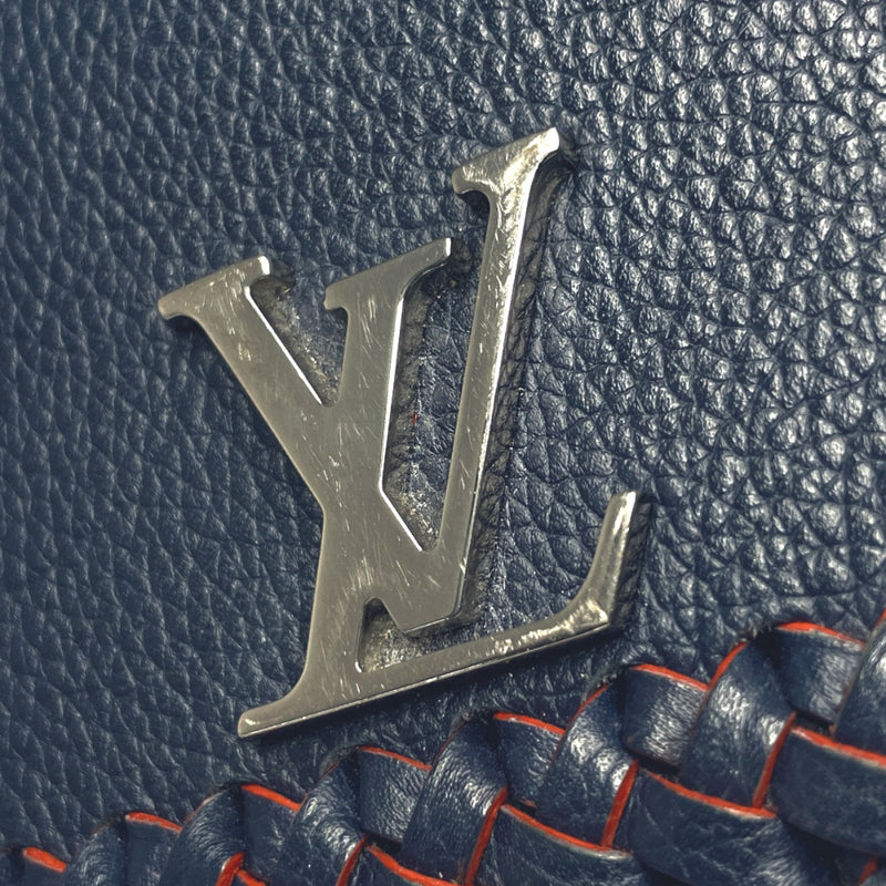 LOUIS VUITTON purse M64335 Portefeuille Rock Me II leather Navy Women Used