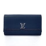 LOUIS VUITTON purse M64335 Portefeuille Rock Me II leather Navy Women Used