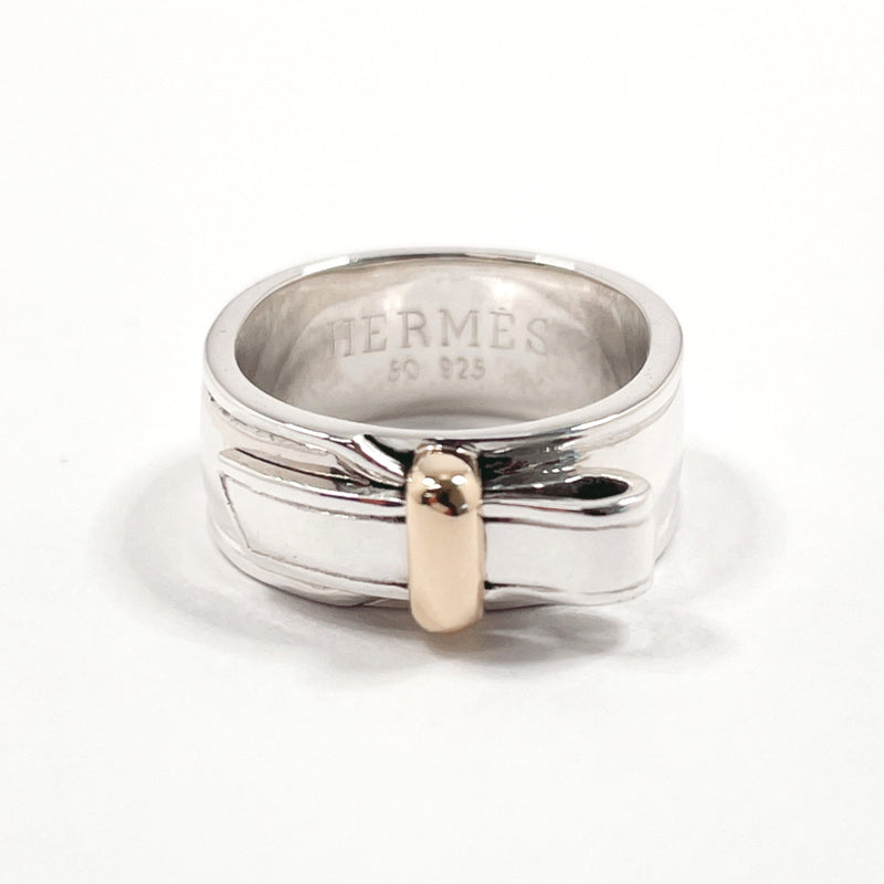 HERMES Ring Artemis Ring Silver925 #10(JP Size) Silver Women Used