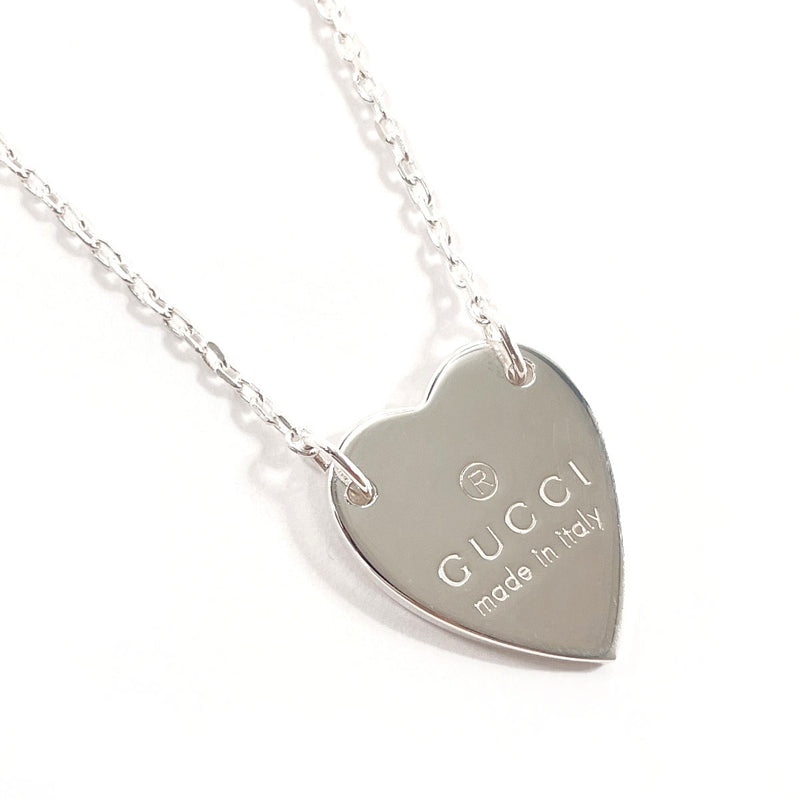 GUCCI Necklace 223512 J8400 8106 Trademark Heart Silver925 Silver Women Used