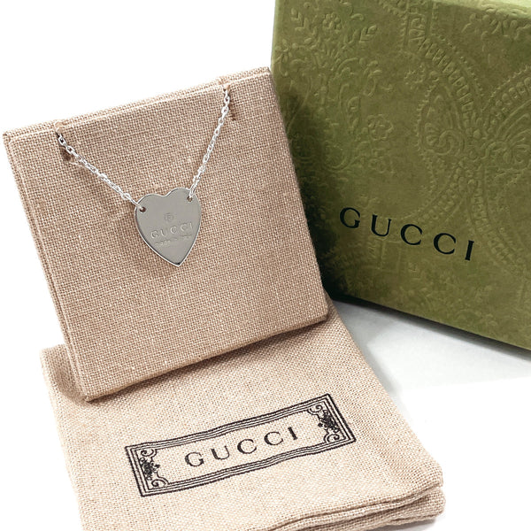 GUCCI Necklace 223512 J8400 8106 Trademark Heart Silver925 Silver Women Second hand