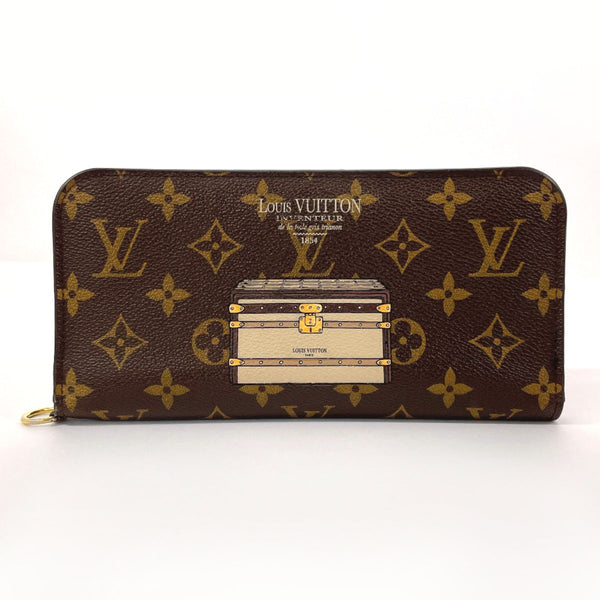 LOUIS VUITTON purse M60416 Portefeuille Ansolit Trunk & lock Monogram canvas Brown Women Used