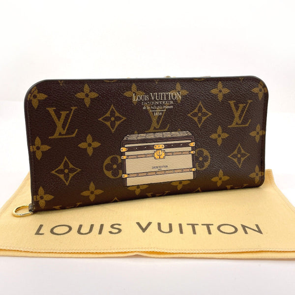 LOUIS VUITTON purse M60416 Portefeuille Ansolit Trunk & lock Monogram canvas Brown Women Used