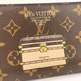 LOUIS VUITTON purse M60416 Portefeuille Ansolit Trunk & lock Monogram canvas Brown Women Used