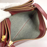 CELINE Shoulder Bag Trio Large leather Bordeaux Women Used