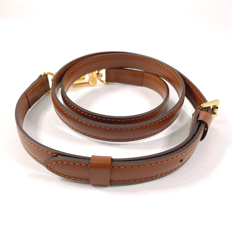 LOUIS VUITTON Shoulder strap For Monceau leather Brown unisex Used