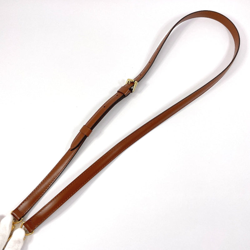 LOUIS VUITTON Shoulder strap For Monceau leather Brown unisex Used