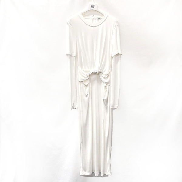 LOEWE one piece Dress One Piece Rayon white Women Used