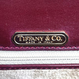 TIFFANY&Co. Shoulder Bag ChainShoulder Circle logo leather Bordeaux Women Used