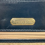 TIFFANY&Co. Shoulder Bag ChainShoulder Circle logo leather Black Women Used