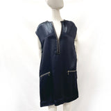 CELINE one piece 2 6D76/2653 Sack dress Rayon Navy Women Second hand