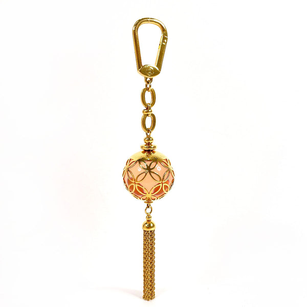 LOUIS VUITTON key ring M66779 Portocre ice ball Bag charm Gold Plated/Resin gold gold unisex Used