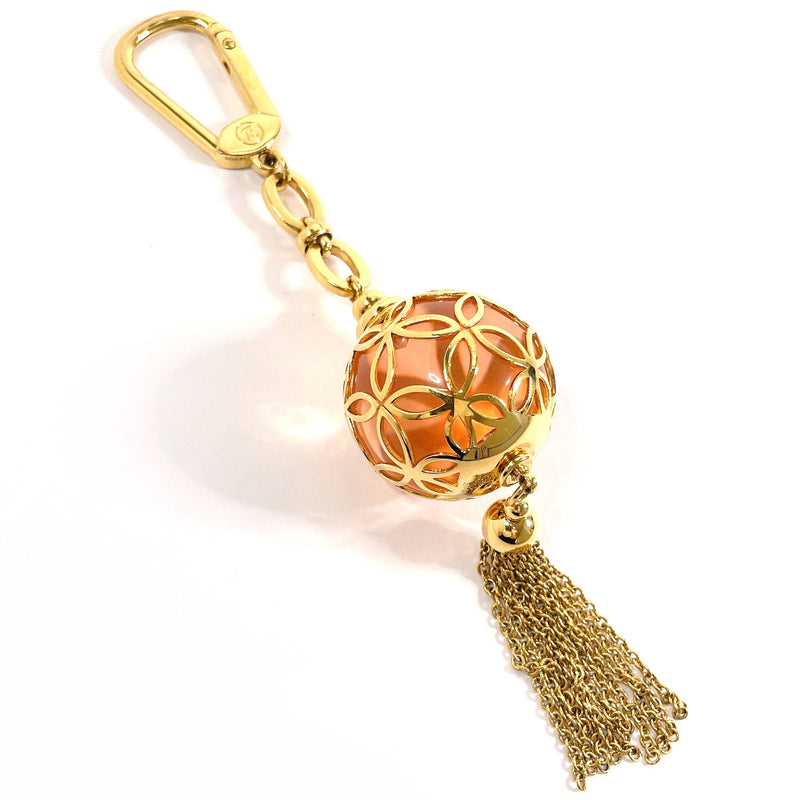 LOUIS VUITTON key ring M66779 Portocre ice ball Bag charm Gold Plated/Resin gold gold unisex Used