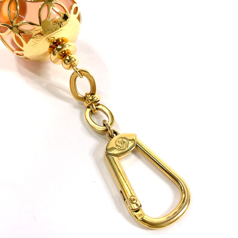 LOUIS VUITTON key ring M66779 Portocre ice ball Bag charm Gold Plated/Resin gold gold unisex Used