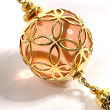 LOUIS VUITTON key ring M66779 Portocre ice ball Bag charm Gold Plated/Resin gold gold unisex Used