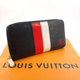 LOUIS VUITTON purse M62983 Zippy wallet Epi Leather Black Black mens Used