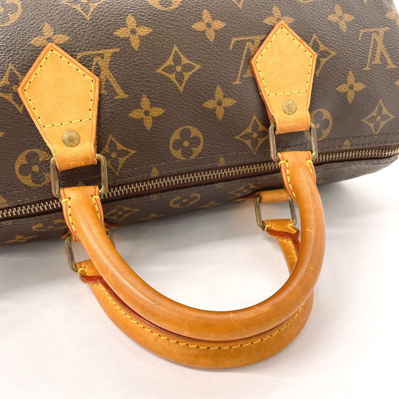 LOUIS VUITTON Handbag M41526 Speedy 30 Monogram canvas/Leather Brown Women Used