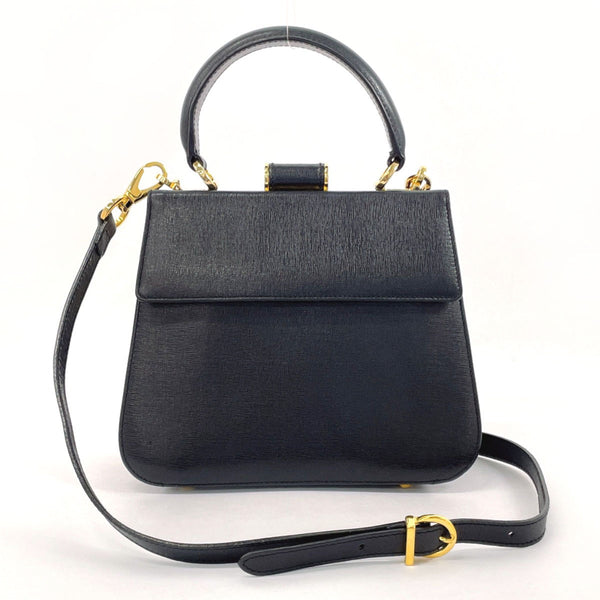 Salvatore Ferragamo Handbag DK-216167 2WAY leather Black Women Used