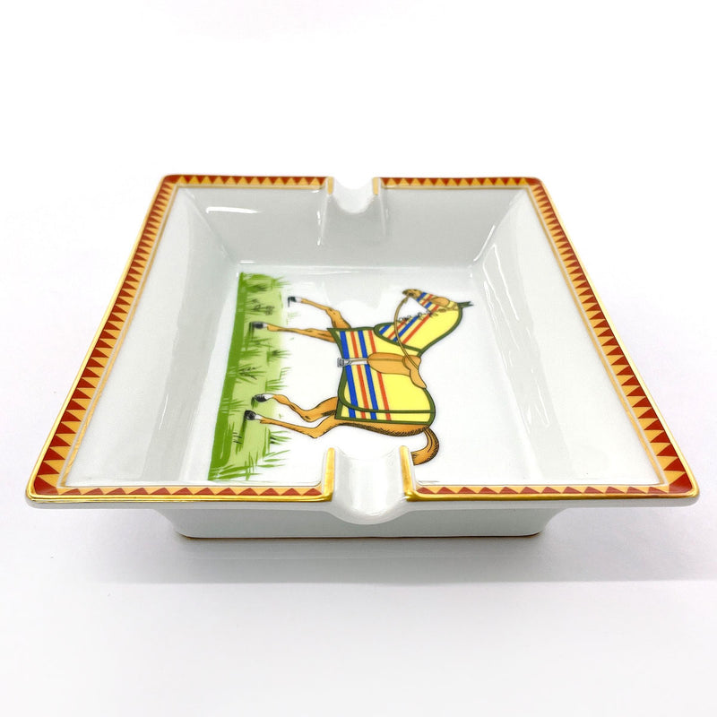 HERMES Other accessories Ashtray ashtray Pottery white white unisex Second hand