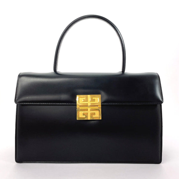 Givenchy Handbag logo vintage leather Black Women Used