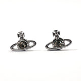 Vivienne Westwood earring Nano Solitaire Single Stud Earring brass/Rhinestone Silver Silver unisex Used