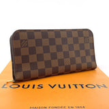 LOUIS VUITTON purse N63071 Portefeuille Ansolit Damier Brown unisex Used