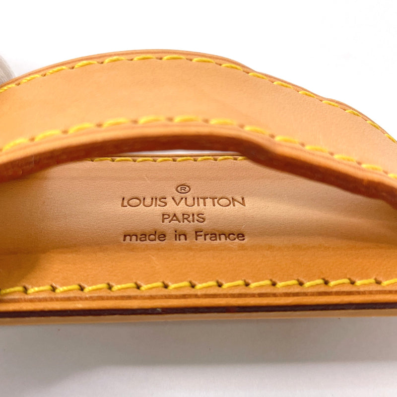 LOUIS VUITTON Shoulder strap For Keepall Bandouliere Leather beige unisex Used