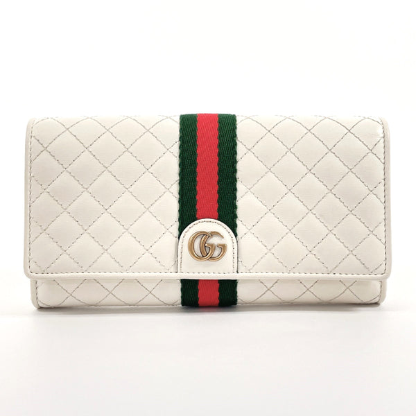 GUCCI purse 536451 GG Marmont quilting leather white Women Used