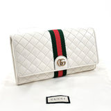 GUCCI purse 536451 GG Marmont quilting leather white Women Used