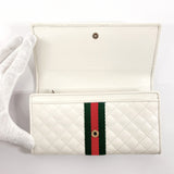 GUCCI purse 536451 GG Marmont quilting leather white Women Used