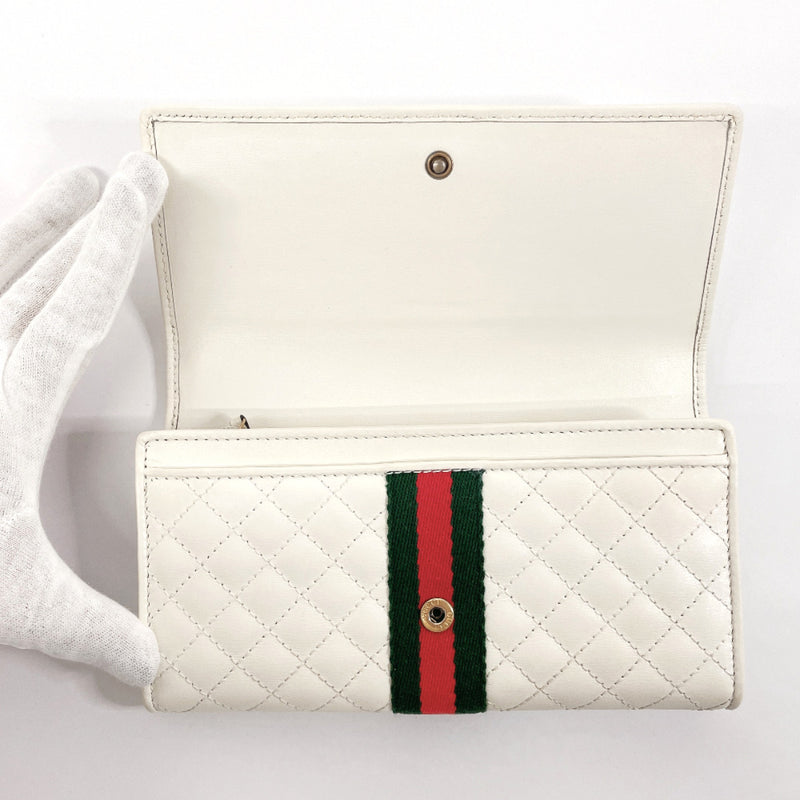 GUCCI purse 536451 GG Marmont quilting leather white Women Used