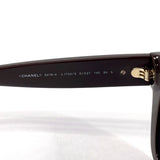 CHANEL sunglasses 5478-A COCO Mark Heart Synthetic resin Brown Women Used