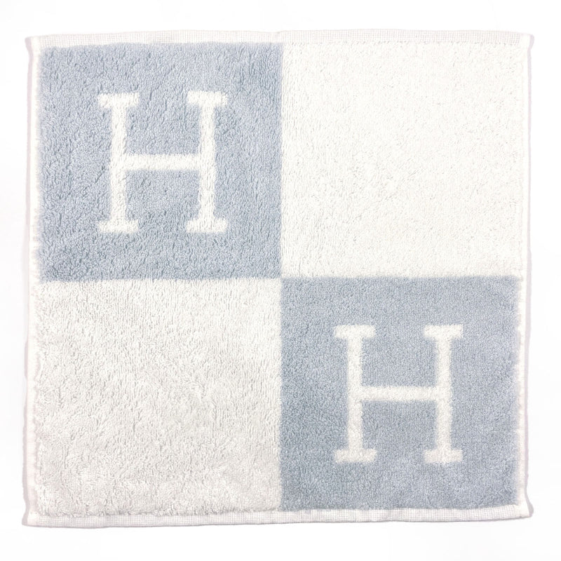 HERMES towel H102192M 03 Avalon Carre Towel cotton blue blue unisex Used