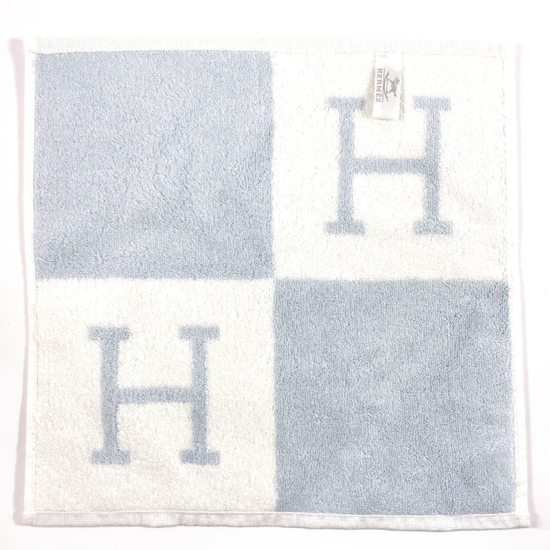 HERMES towel H102192M 03 Avalon Carre Towel cotton blue blue unisex Used