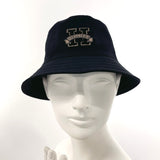 HERMES hat Harper H Serie Bucket hat cotton Black unisex New