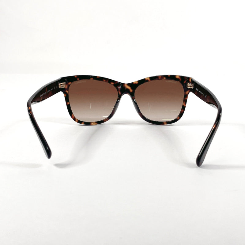 CHANEL sunglasses 5380-A COCO Mark Synthetic resin Brown Women Second hand