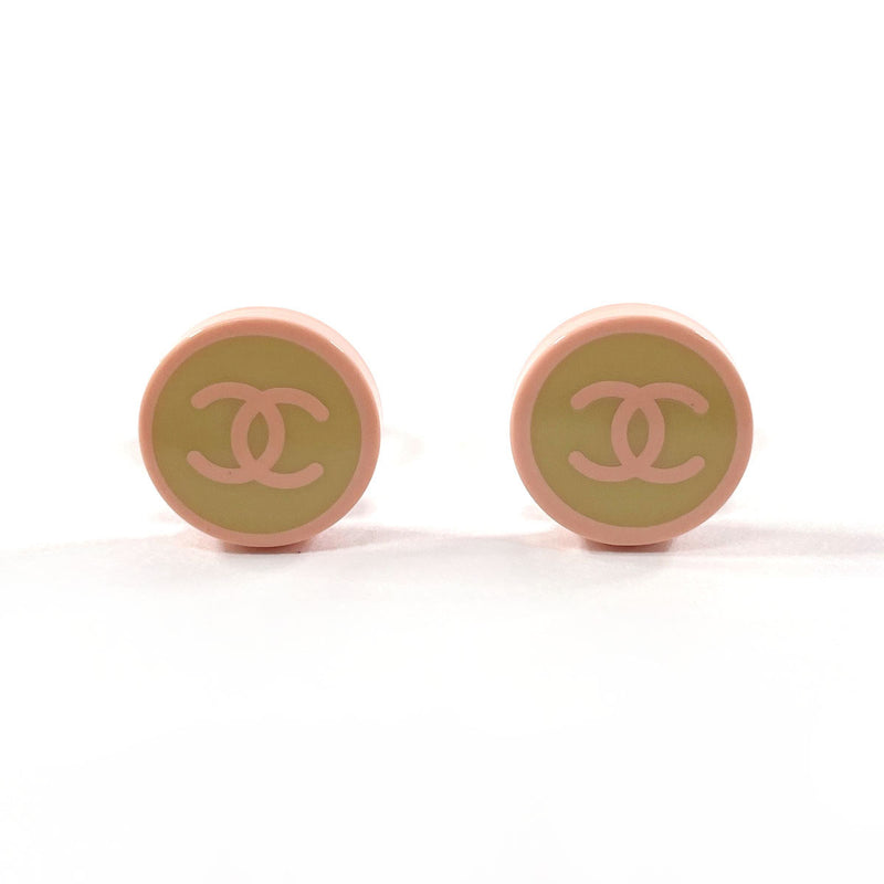 CHANEL Earring COCO Mark plastic pink pink 05 C Women Used