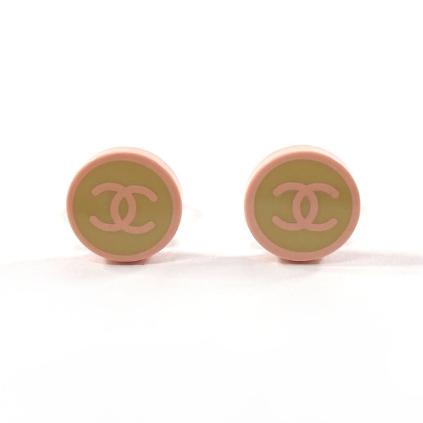 CHANEL Earring COCO Mark plastic pink pink 05 C Women Second hand