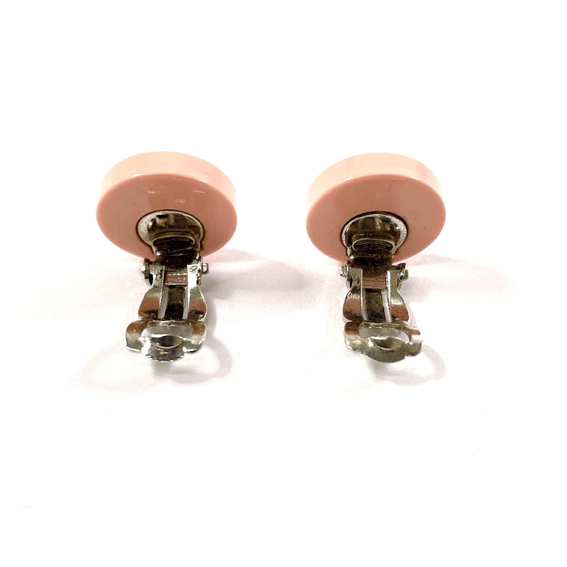 CHANEL Earring COCO Mark plastic pink pink 05 C Women Used