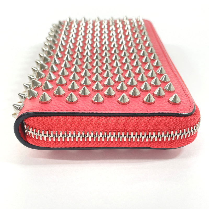 Christian Louboutin purse 1185059 Panettone spike studs Zip Around leather pink pink Women Used