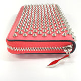 Christian Louboutin purse 1185059 Panettone spike studs Zip Around leather pink pink Women Used