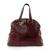 Yves Saint Laurent rive gauche Handbag 153959 Muse Patent leather Bordeaux Women Second hand