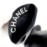 CHANEL boots COCO Mark leather Black Women Used