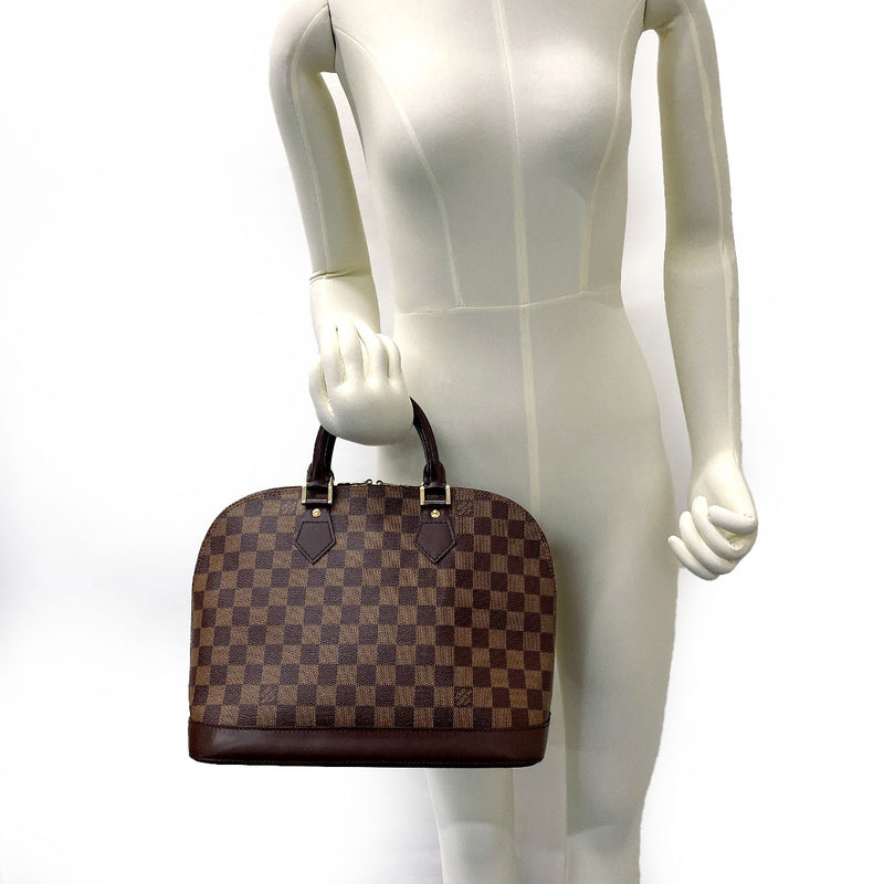 LOUIS VUITTON Handbag N51131 Alma Damier Brown Women Second hand