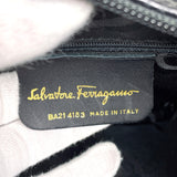 Salvatore Ferragamo Shoulder Bag BA21 4183 Vala Croco embossed leather Black Women Used