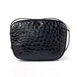 Salvatore Ferragamo Shoulder Bag BA21 4183 Vala Croco embossed leather Black Women Used