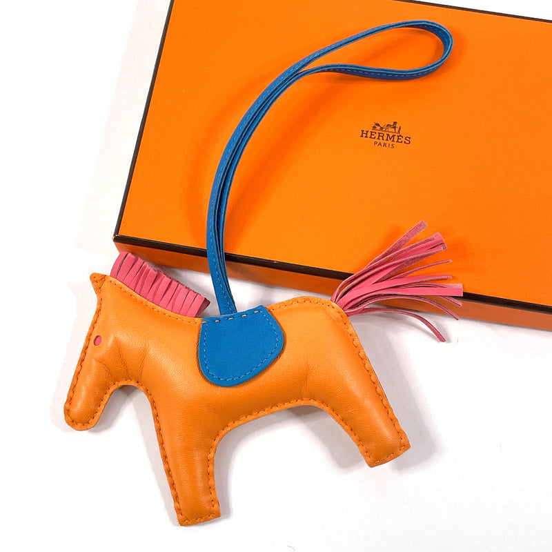 HERMES charm Rodeo MM Anyo Miro Orange Orange ACarved seal unisex Used