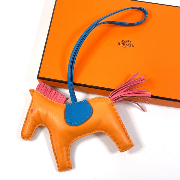 HERMES charm Rodeo MM Anyo Miro Orange Orange ACarved seal unisex Second hand